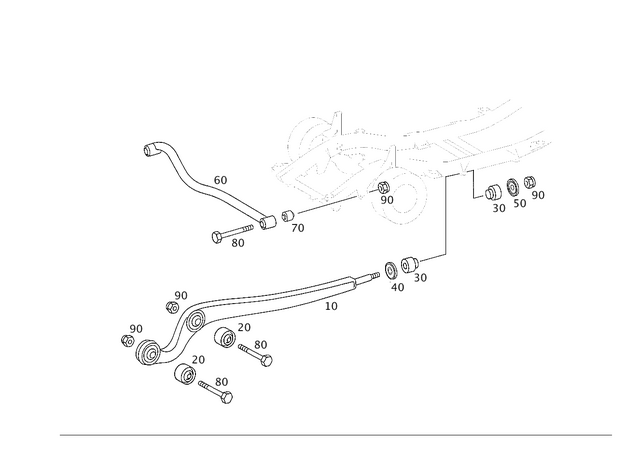 4633306101 - : Transverse Control Arm for Mercedes-Benz Image