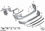 51129451708 - : Bumper Trim Panel, Rear for BMW Image