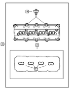 68060360AA - 5.7L HEMI Gas; Engine: Cylinder Head Cover Gasket Kit for Mopar Image