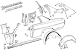 1146300521 - : Rear Fender for Mercedes-Benz Image