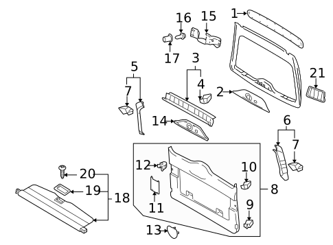 Interior Trim for 2010 Volkswagen Touareg #0
