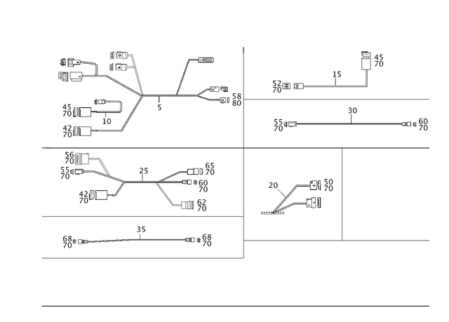 2034405910 - Electrical Equipment and Instruments: Wiring Harness for Mercedes-Benz: C230, C280, C32 AMG, C350, C55 AMG Image image
