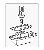 265108991D - : License Lamp for Nissan: Murano, Rogue Image