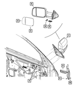 OUTSIDE REARVIEW - MIRROR 1UK681ARAF