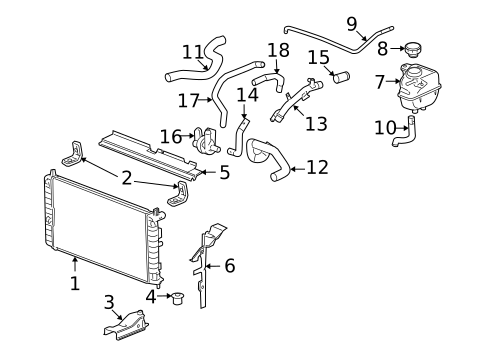 Radiator & Components for 2008 Chevrolet Malibu #1