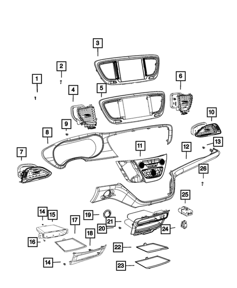 Instrument Panel for 2023 Chrysler Pacifica #0