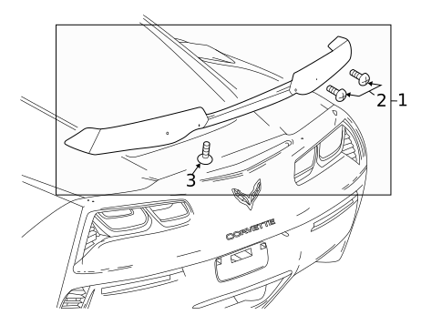 Spoiler for 2019 Chevrolet Corvette #2