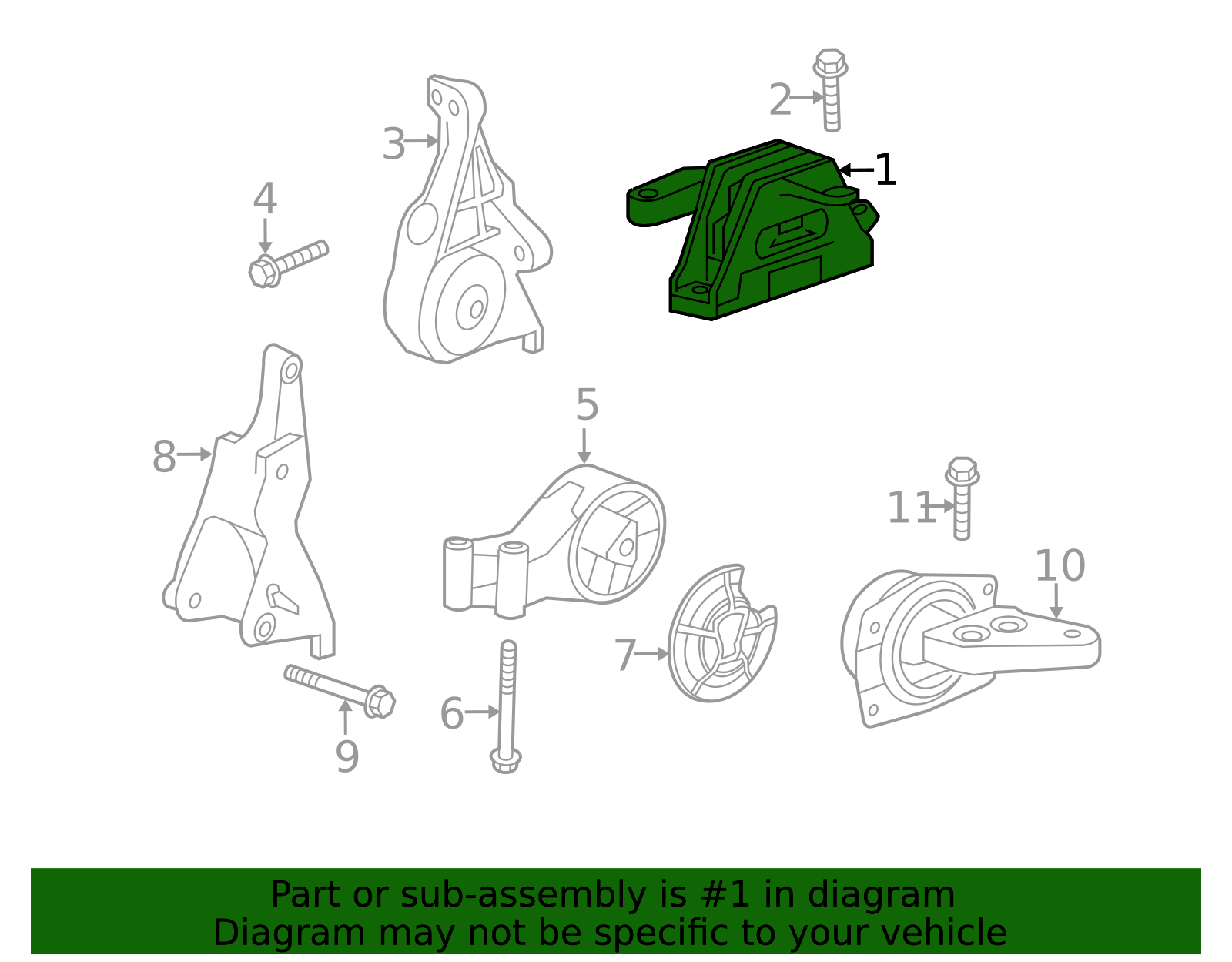 2013-2019 GM Engine Mount 23144105 | OEM Parts Online