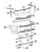 5SW12TZZAD - Frame, Bumper and Fascia: Fascia Applique for Mopar Image