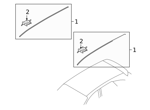 Exterior Trim - Roof for 2011 Hyundai Veracruz #0