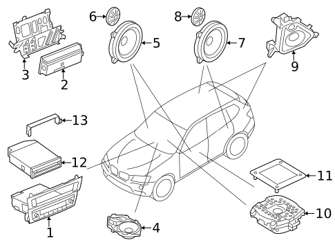 Sound System for 2016 BMW X3 #0
