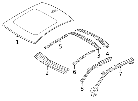 Roof & Components for 2019 Volvo S60 #0