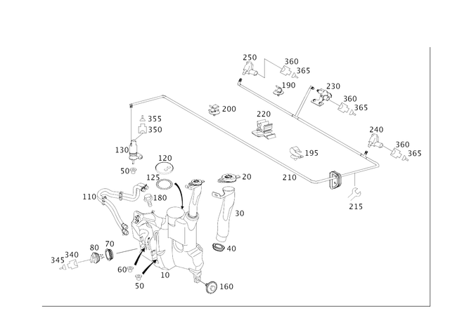 230869019864 - Windshield Washer, Emergency Equipmt: Seal for Mercedes-Benz: GL320, GL550, GLK250, GLK350, ML320, ML350, ML450, ML500, ML550, ML63 AMG, SL500, SL55 AMG, SL550, SL600, SL63 AMG, SL65 AMG, SLR McLaren Image image