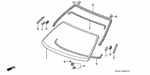 93903453J0 - Body/Air Conditioning: SCREW, TAPPING (5X16) for Honda Image