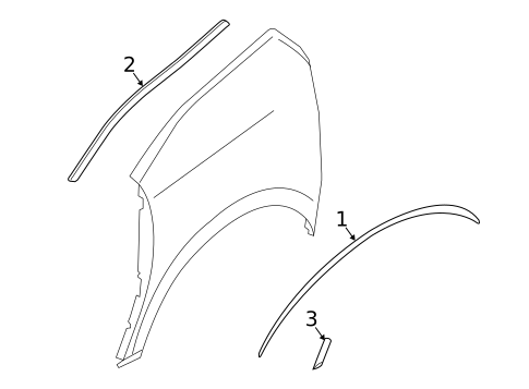 Exterior Trim - Quarter Panel for 2014 BMW i3 #0