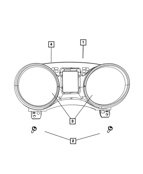 Instrument Panel Cluster for 2016 Dodge Journey #0