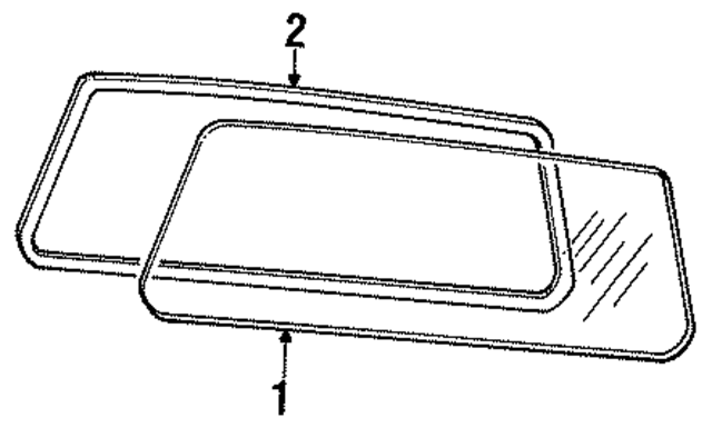 4441069 - Body: Back Glass for Mopar Image