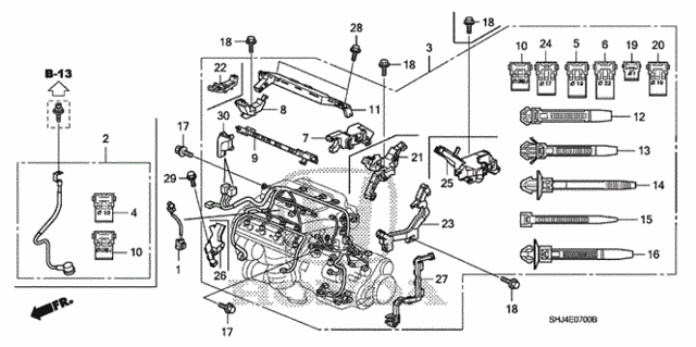Engine Wire Harness for 2007 Honda Odyssey #0