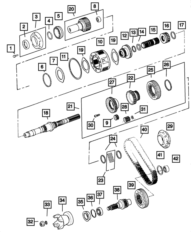5103213AA - Transfer Case Model 244 [DHV]: Planetary Gear for Mopar Image image
