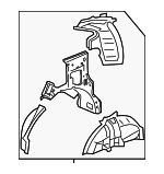 64700SWA405ZZ - : Panel, L Rear Inside for Honda: CR-V Image