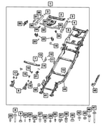 68730738AC - Frame, Bumper and Fascia: Chassis Frame Assembly for Mopar Image