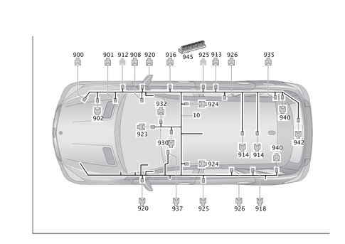Frame Floor System Main Wiring Harness for 2008 Mercedes-Benz GL450 #0