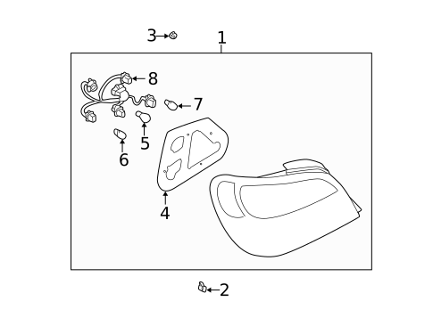 Combination Lamps for 2002 Subaru Impreza #1