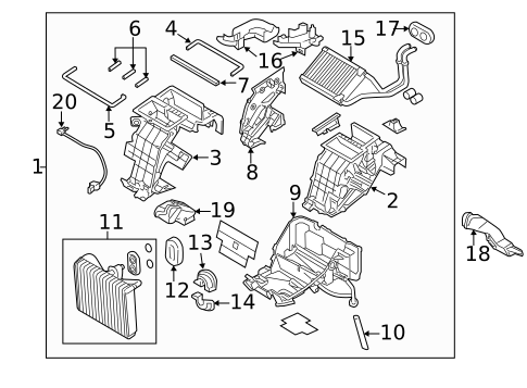 Condenser, Compressor & Lines for 2019 Genesis G70 #2