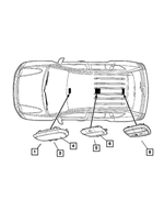 6TQ18HDAAA - Electrical: Dome Lamp for Dodge: Caliber | Jeep: Compass, Patriot Image