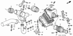 17249PR7A00 - Electrical/Exhaust/Heater/Fuel: COLLAR, AIR DUCT for Acura Image
