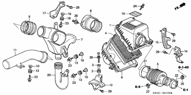 Air Cleaner for 2004 Acura NSX #0