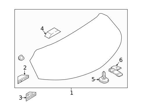 Glass - Lift Gate for 2021 Mazda CX-3 #0