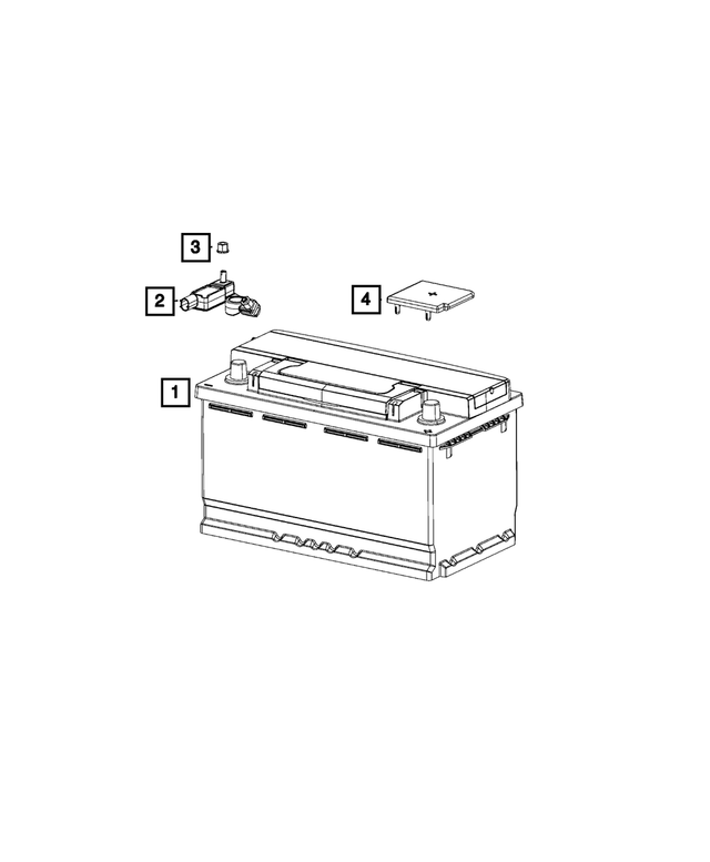 4606858AA - Electrical: Battery Terminal Cover for Mopar Image image