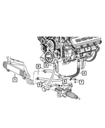 5154825AC - : Power Steering Return Hose for Ram: 2500 Image