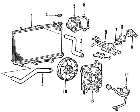 Water Pump for 2003 Hyundai Elantra #1