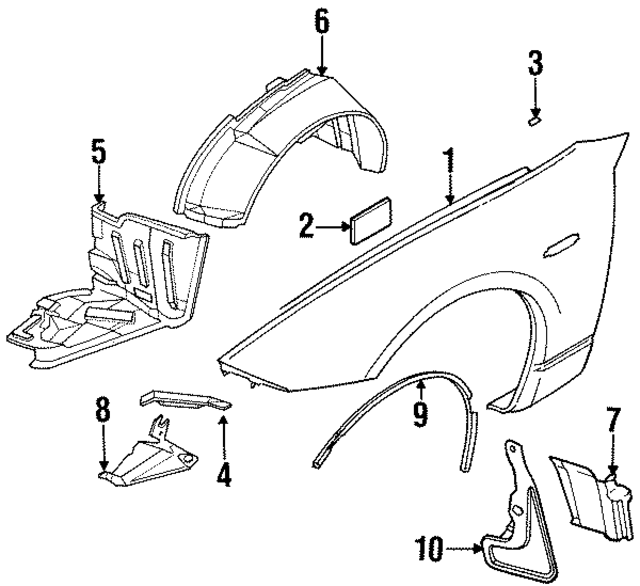 6384130P00 - : Splash Shield for Nissan: 300ZX Image