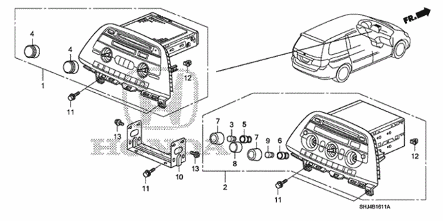 Audio Unit (2) for 2007 Honda Odyssey #0