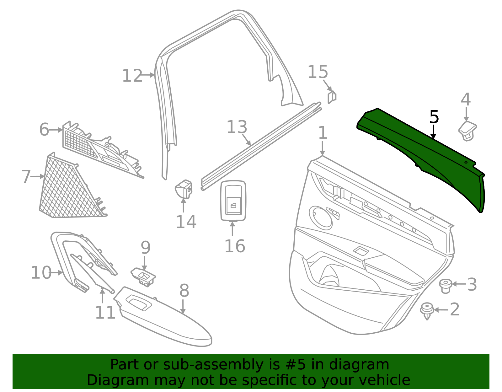 51425a6ec73 - 2024-2026 BMW X1 Upper Trim (51-42-5-A6E-C73) | BMW