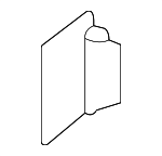 51359451620 - Body: Belt Weather-strip Rear Seal for BMW: X1 Image