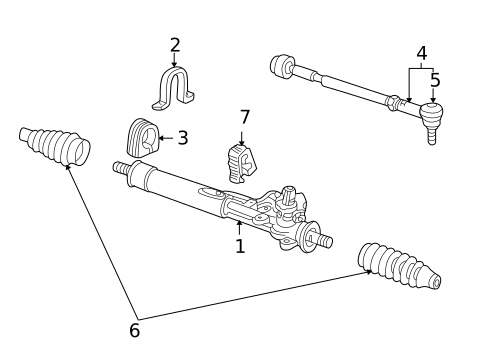 Steering Gear & Linkage for 2000 Volkswagen Cabrio #0