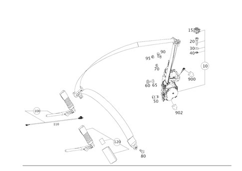 Front Seat Safety Belt for 2018 Mercedes-Benz AMG GT R #0