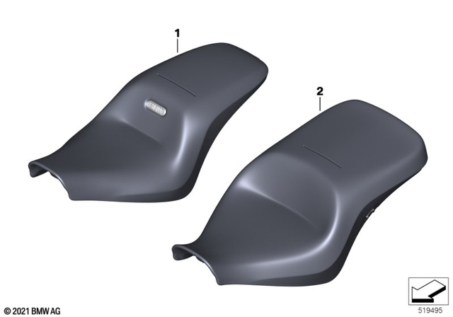 52539829343 - Ergonomics &amp; Comfort: Saddle, Heated, In Black - 740 Mm for BMW-Motorrad Image