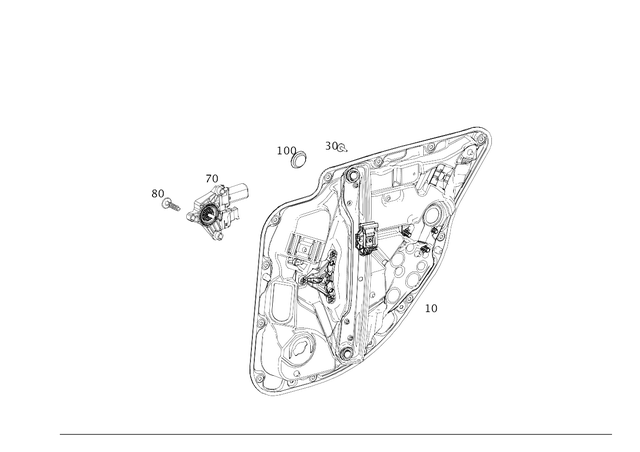 213906060228 - Rear Doors: Gear Motor for Mercedes-Benz: C350e, C400, C450 AMG, C63 AMG, GLC43 AMG Image image