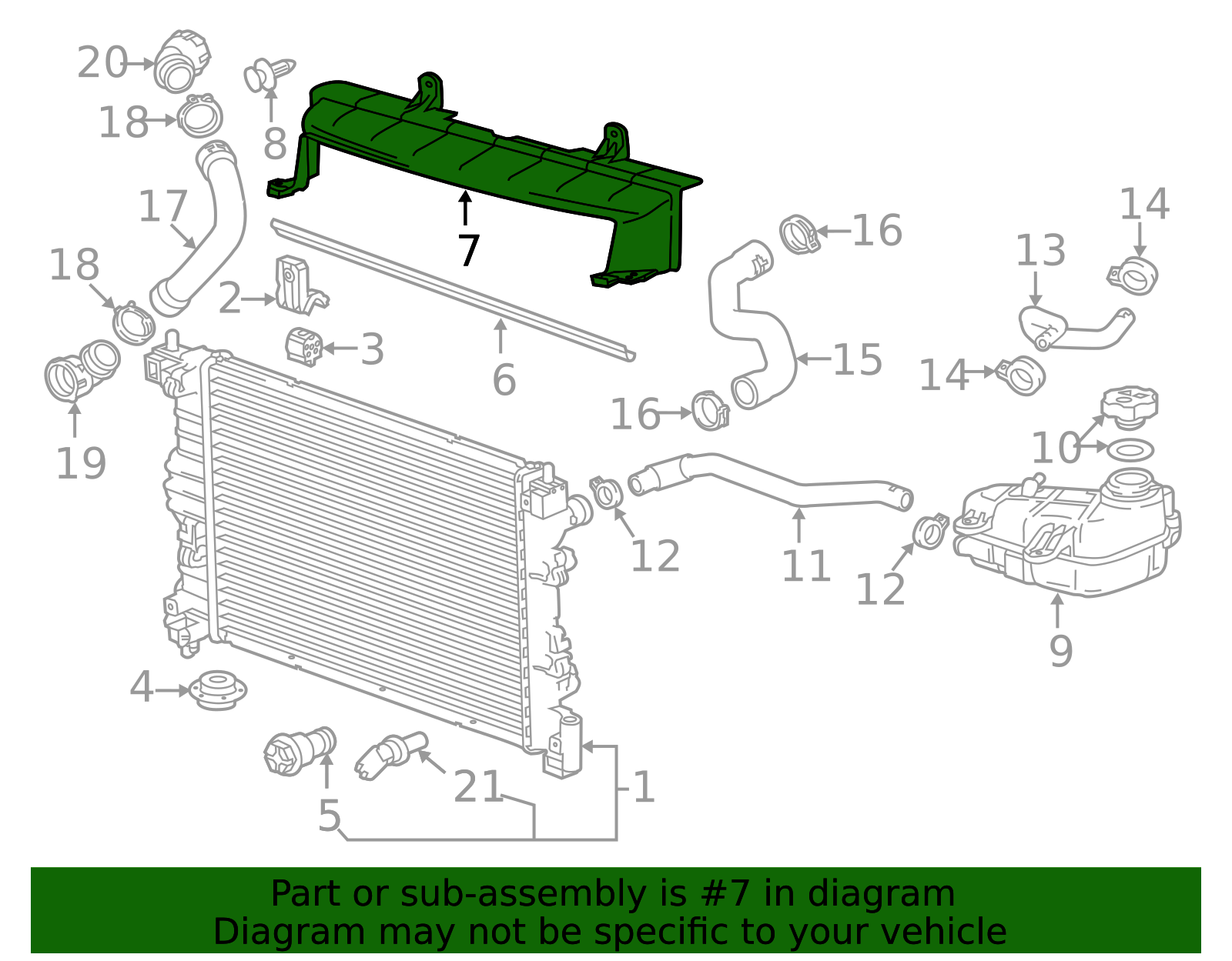 Radiator Air Deflector - OEM Engine Cooling Channel | AutoNation Parts