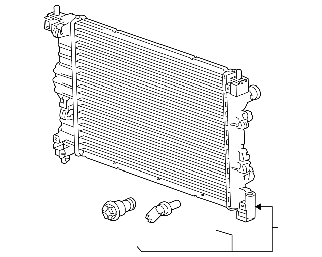Radiator Assembly For 2012-2018 Chevy Sonic – 1.8L? Aluminum Core, Plastic Tanks