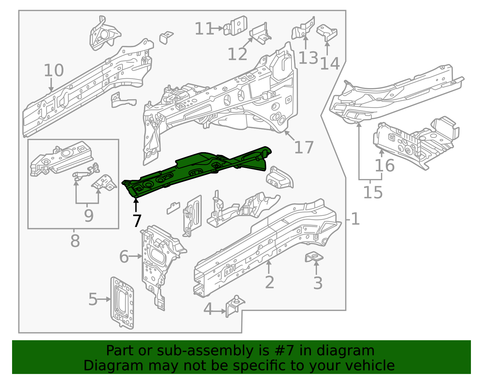 KBB3-54-27Z - 2024 Mazda CX-90 - Apron Reinforced | Mazda Parts Factor