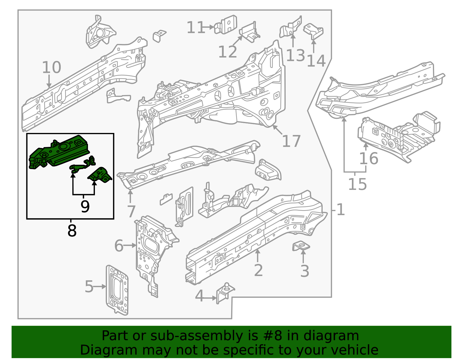 2024-2025 Mazda Headlight Mounting Panel KMY6-54-26X | Mazda OEM