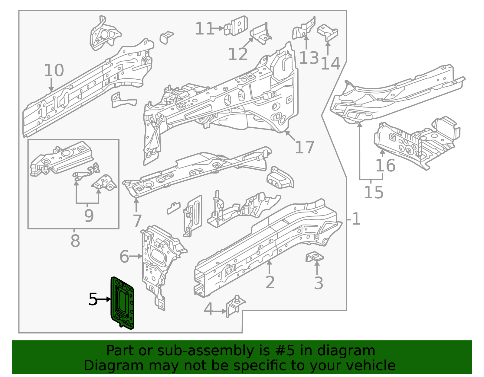 KBB3-54-18Y - Bumper Impact Bar Bracket - 2024-2025 Mazda | Mazda Swag