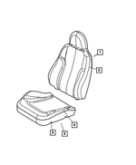 YX761L2AA - Interior Trim: Front Seat Back, Passenger for Jeep: Liberty Image