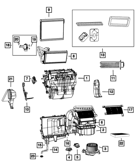 Air Conditioner and Heater Units for 2009 Dodge Journey #0